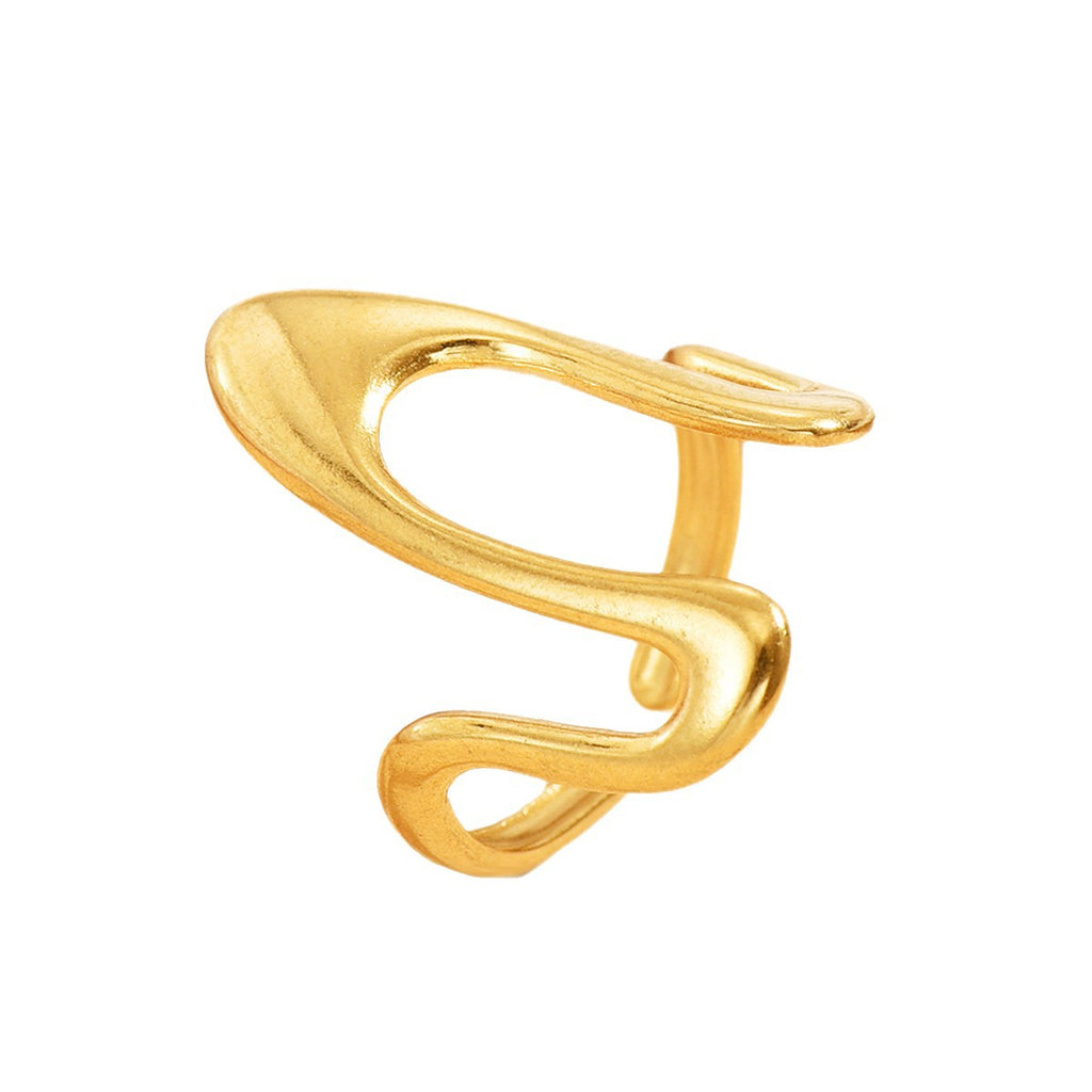 Retro Irregular Bold-Line Open Ring For Women