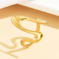 Retro Irregular Bold-Line Open Ring For Women