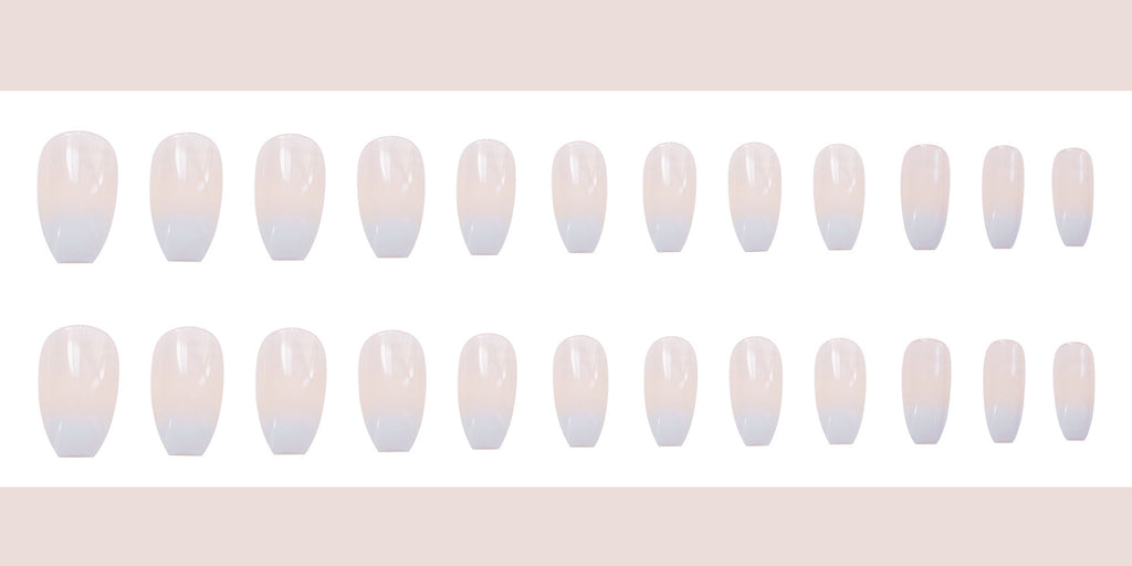 566-ballet white nails