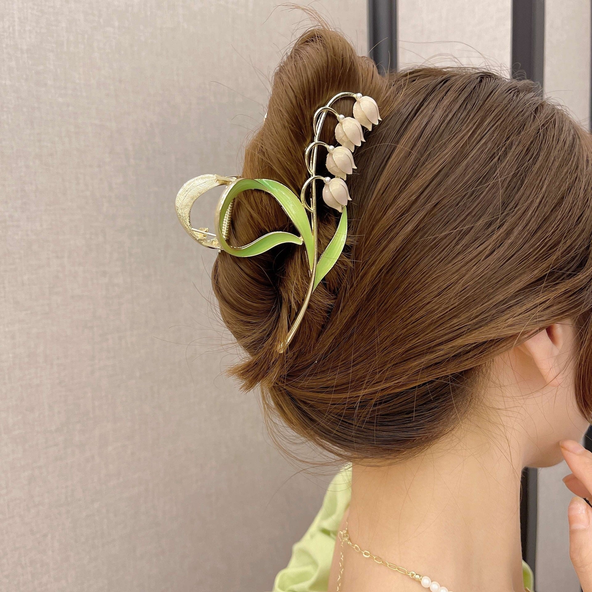 Lily Of The Orchid Simple Versatile Large Women's Zinc Alloy Hair Clip