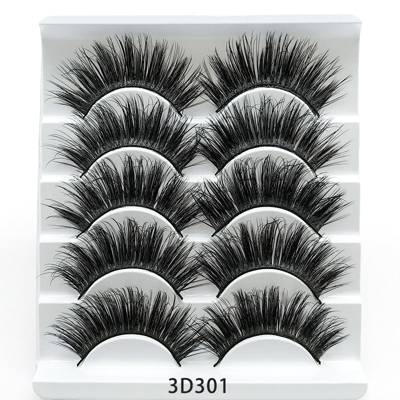 Five Pairs Stalk Eyelashes