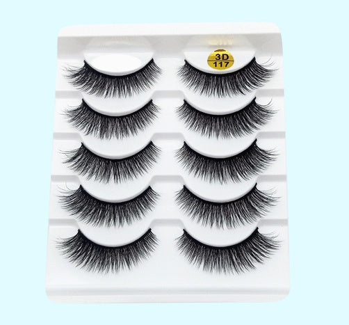 Five Pairs Stalk Eyelashes