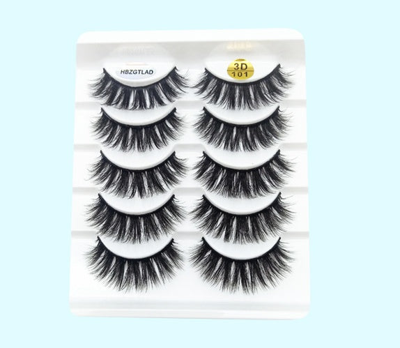 Five Pairs Stalk Eyelashes