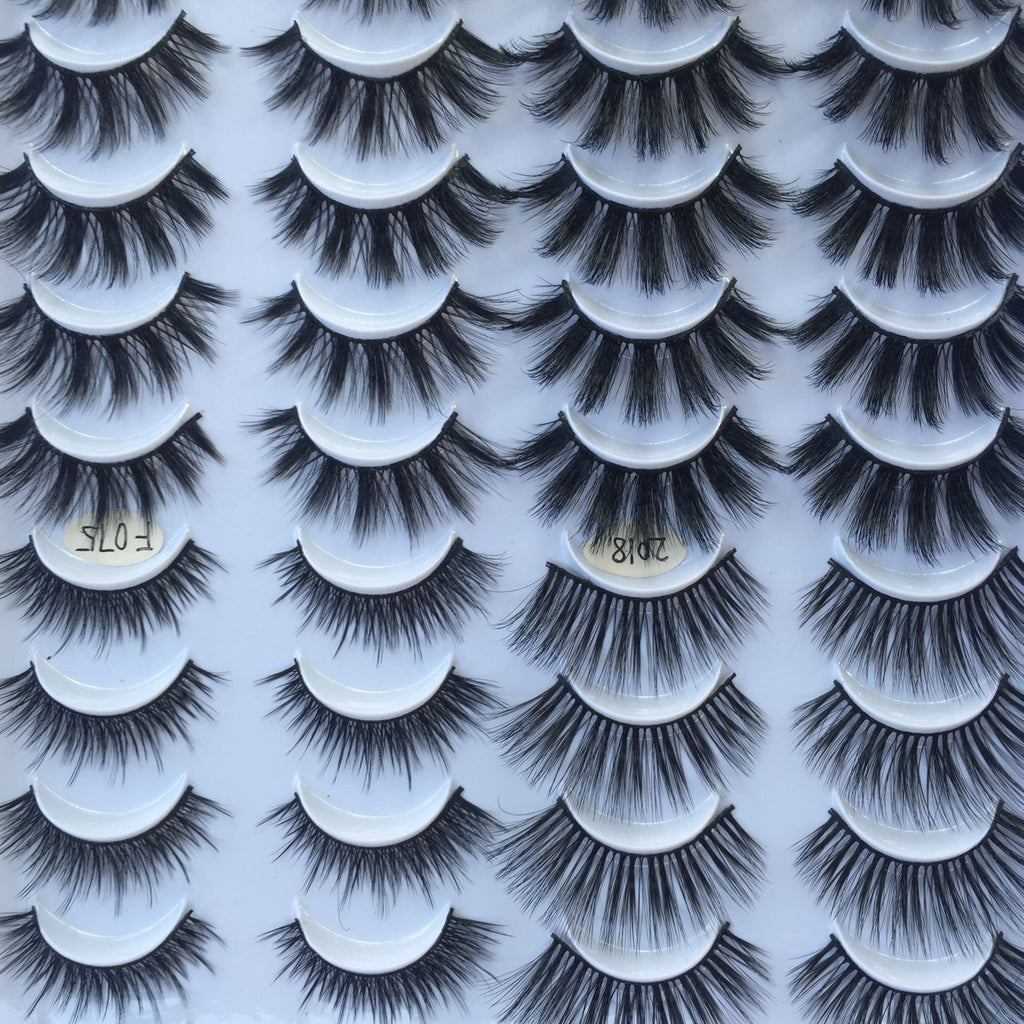 20 Pairs Of False Eyelashes clusters