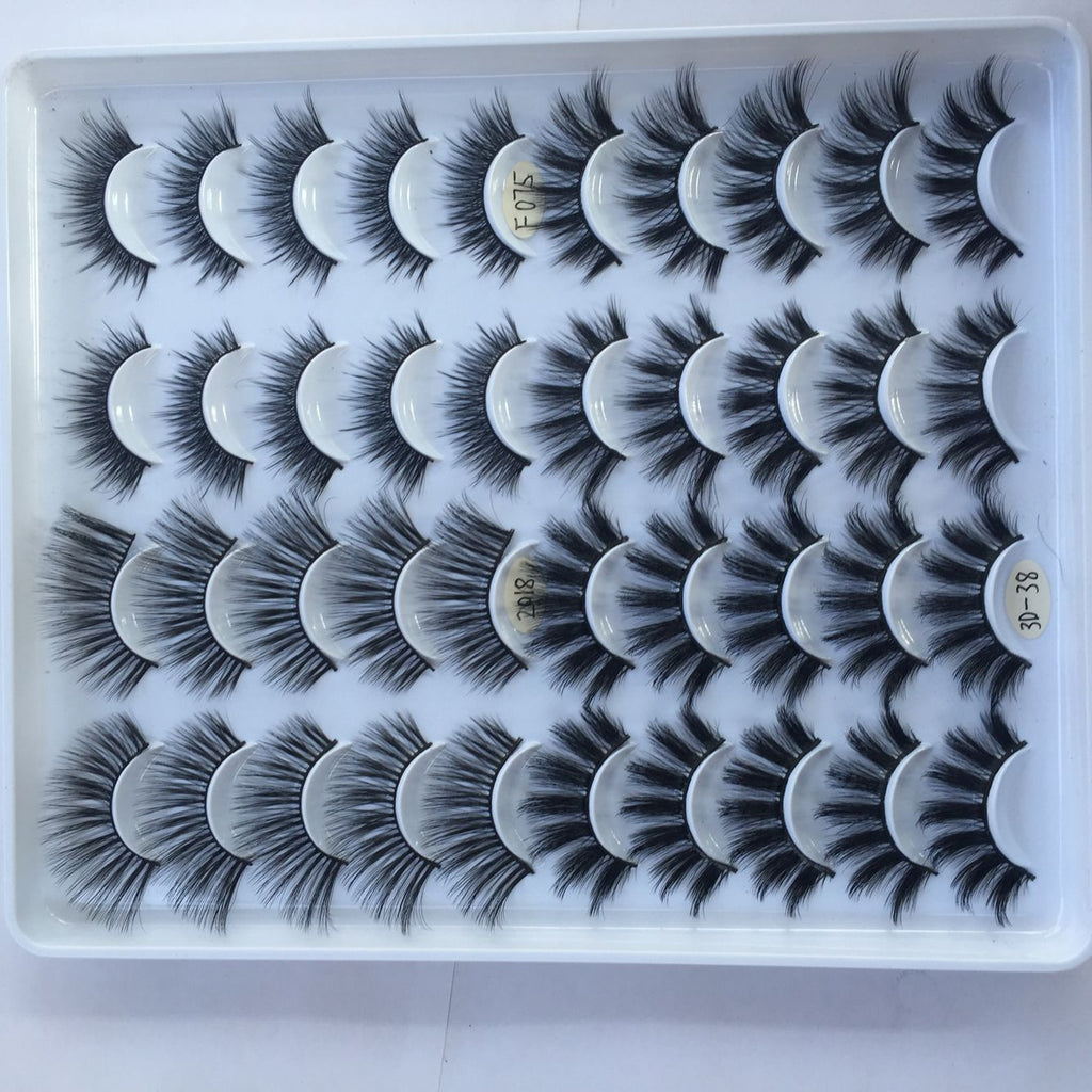 20 Pairs Of False Eyelashes clusters