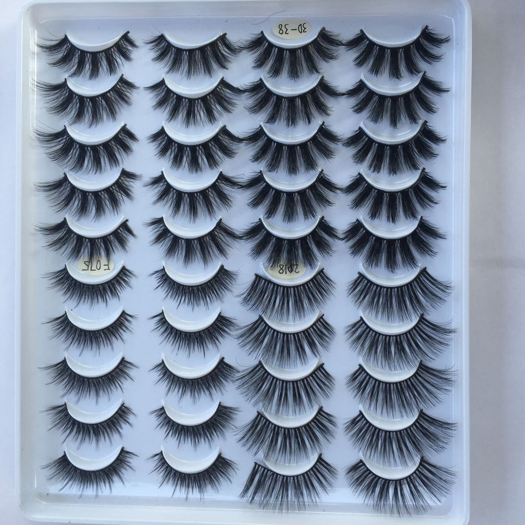 20 Pairs Of False Eyelashes clusters