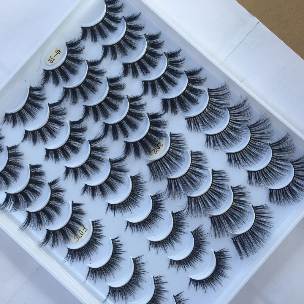 20 Pairs Of False Eyelashes clusters