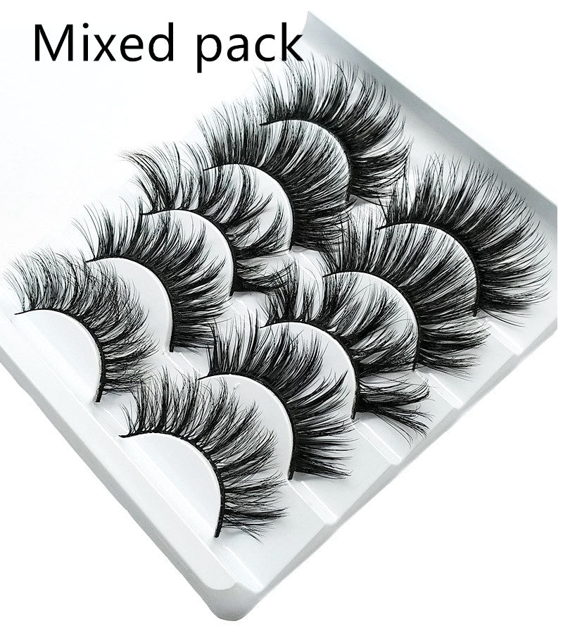 Five Pairs Stalk Eyelashes