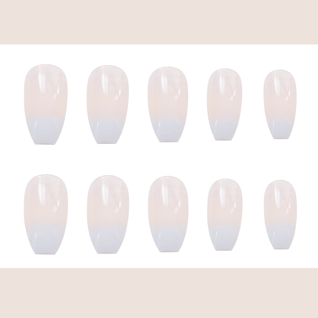 566-ballet white nails