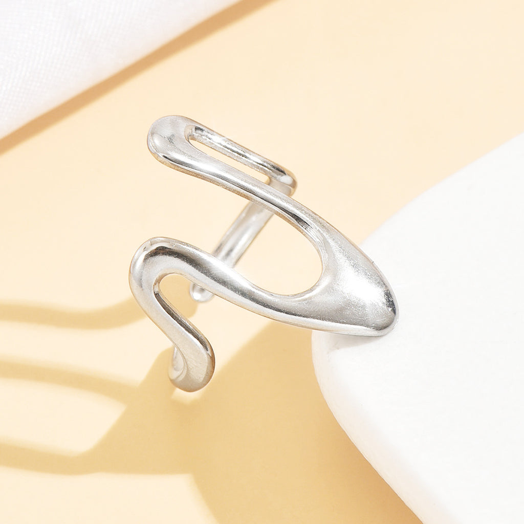 Retro Irregular Bold-Line Open Ring For Women