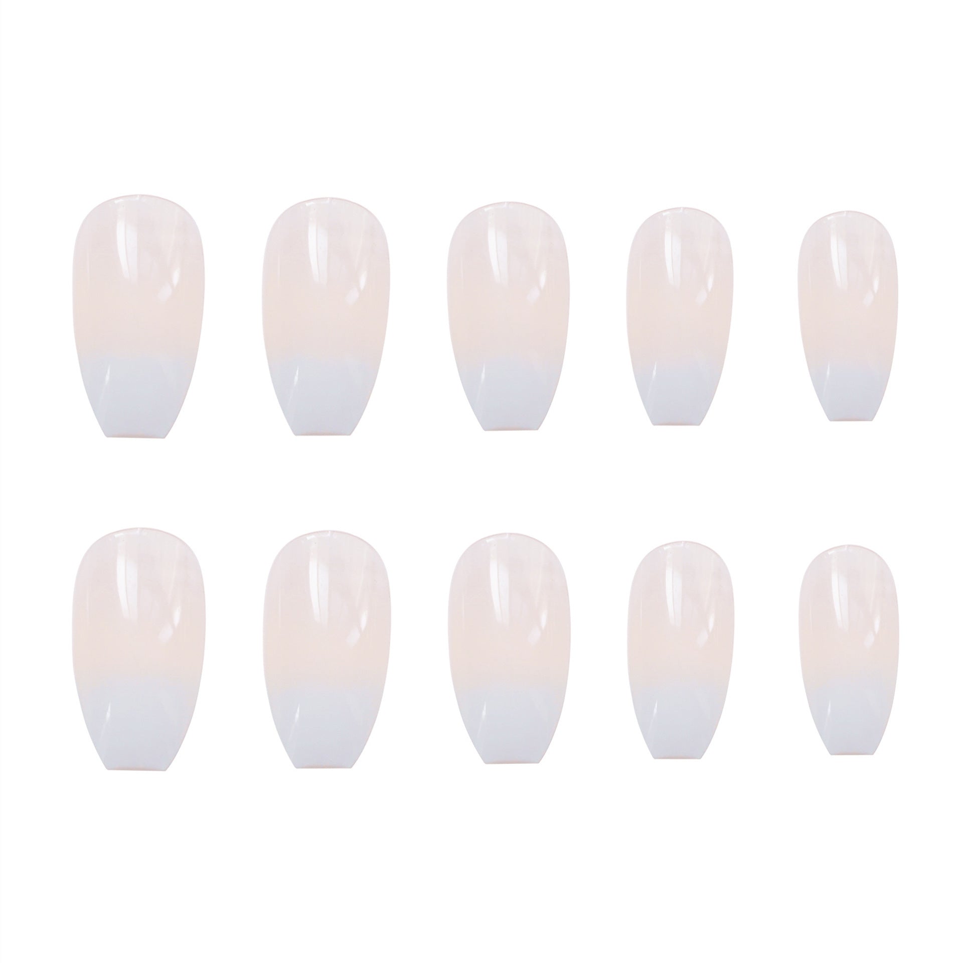 566-ballet white nails