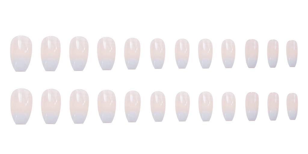 566-ballet white nails