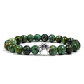 Natural Couple Elastic Beaded Bracelet