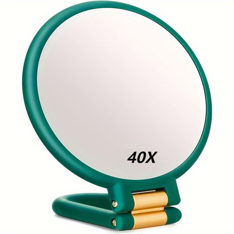 Double-Sided Handheld Portable Folding Makeup Mirror