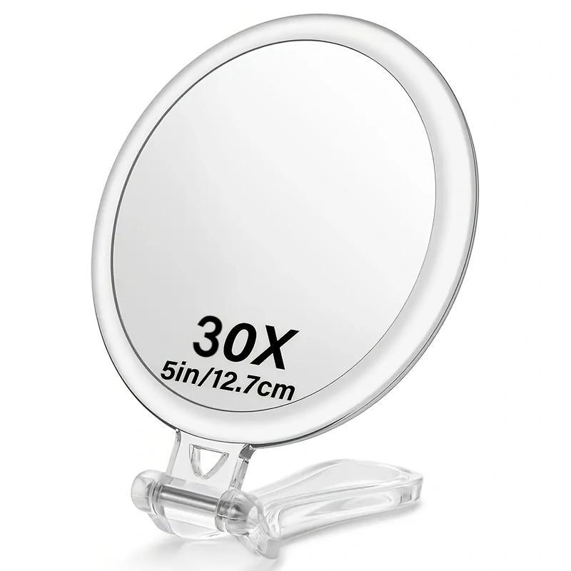 Double-Sided Handheld Portable Folding Makeup Mirror
