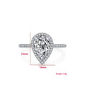 Waterdrop-shaped Moissanite Ring With A Luxurious Understated Elegance
